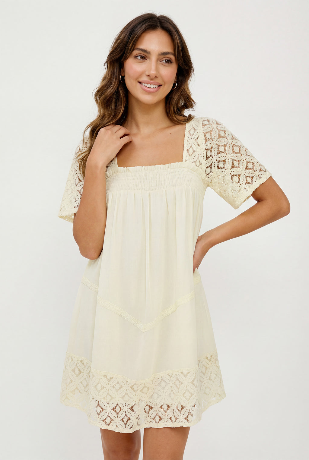 Chicovar Women's Short Sleeve Bohemian Vacation Summer Dress