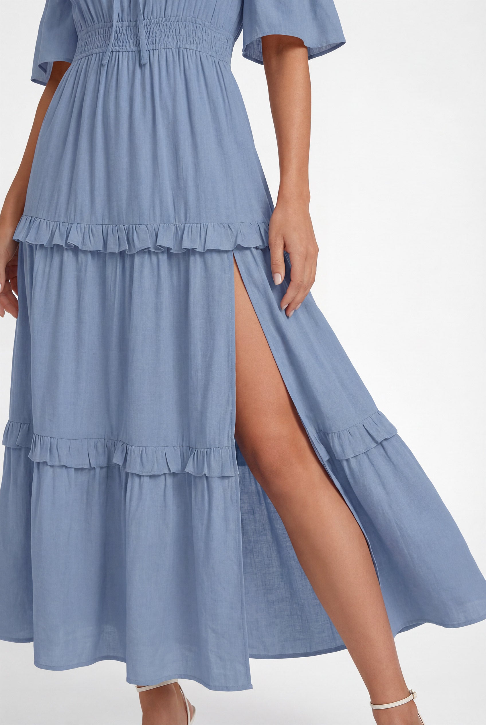 Chicovar Women's Boho Off Shoulder Summer Maxi Dress