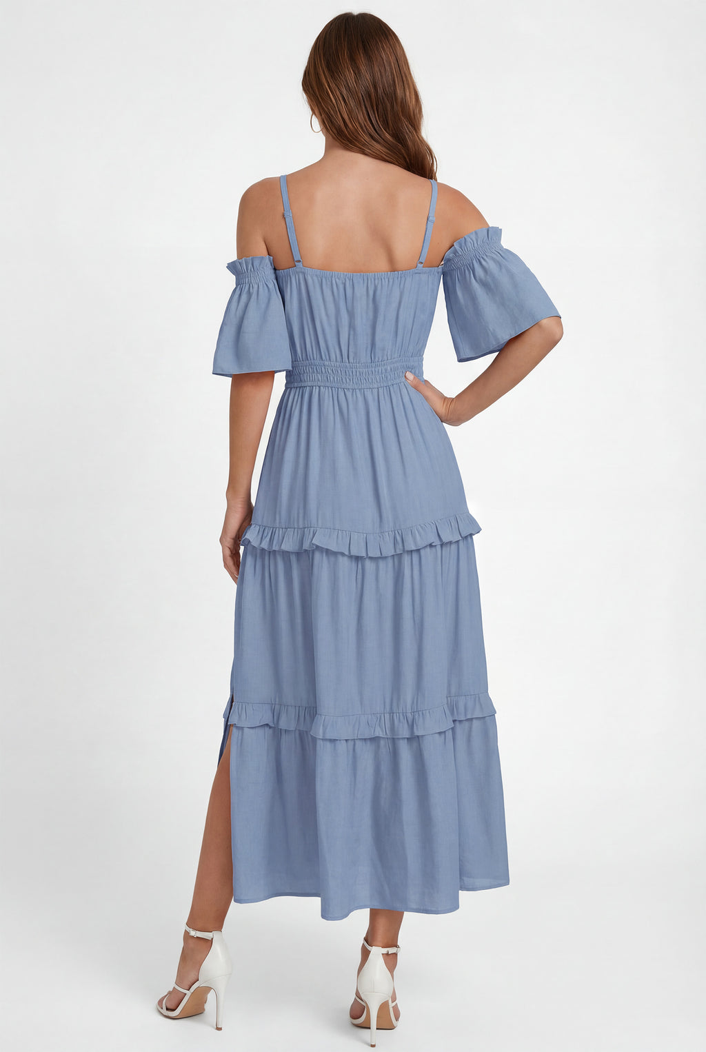 Chicovar Women's Boho Off Shoulder Summer Maxi Dress