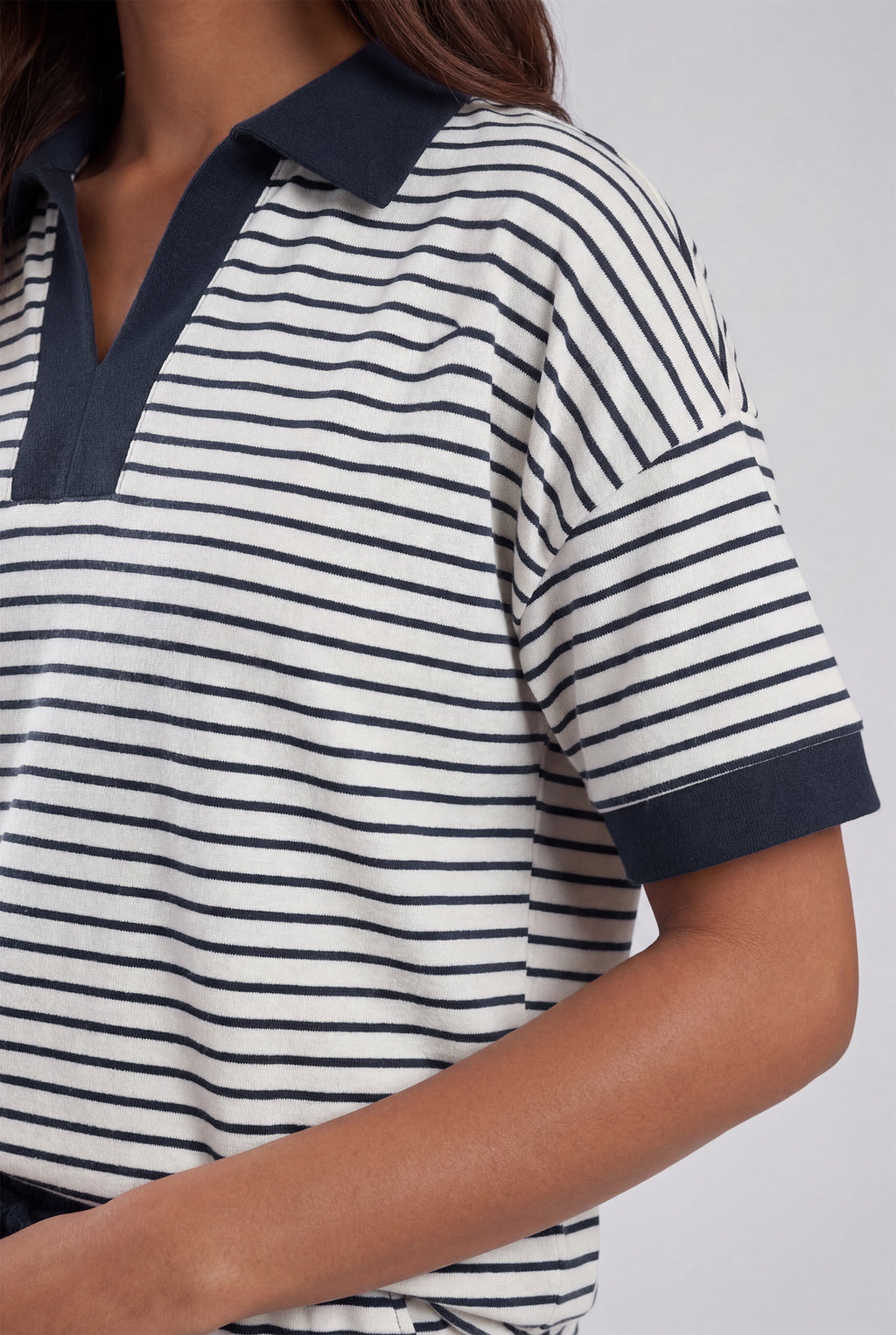 Chicovar Women's Striped 2 Piece Outfits Matching Lounge Sets